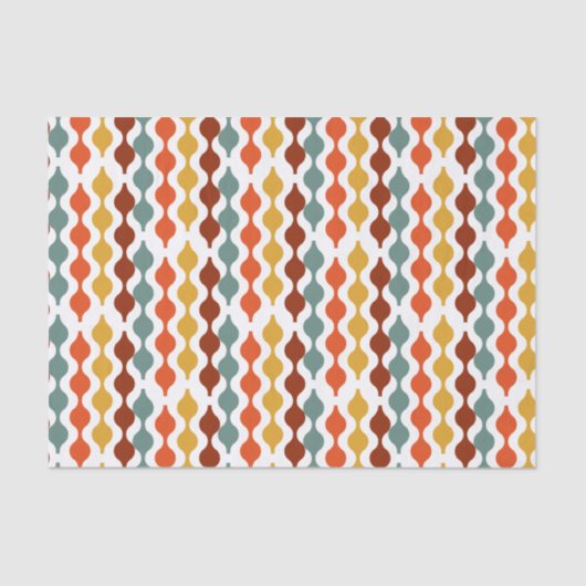 モダンレトロ1960年ヴィンテージおもしろいBoho Bohemian Wrappin 薄葉紙 (正面)