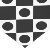 モダンレトロ60ズブラック ショートテーブルランナー (コーナー)