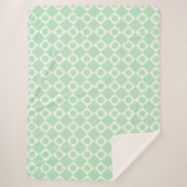 モダンレトロ60ミント シェルパブランケット (正面)