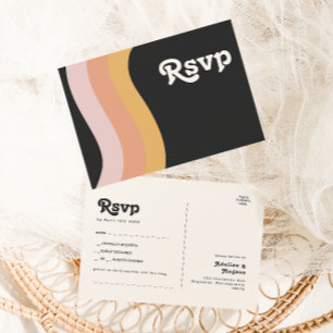 モダンレトロ70のレインボーダークソングリクエストRSVP P ポストカード