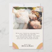 モダンレトロ70のレインボーフラットフォト サンキューカード (裏面)