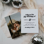 モダンレトロ70の結婚式招待状 招待状