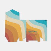 モダンレトロ70カラフルsレインボー結婚ウェーブ フェイバーボックス (折り畳みなし)