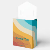 モダンレトロ70カラフルsレインボー結婚ウェーブ フェイバーボックス (オープン)