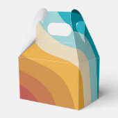 モダンレトロ70カラフルsレインボー結婚ウェーブ フェイバーボックス (裏面サイド)