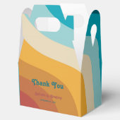 モダンレトロ70カラフルsレインボー結婚ウェーブ フェイバーボックス (オープン)