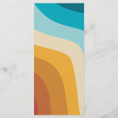 モダンレトロ70カラフルsレインボー結婚ウェーブ メニュー (裏面)