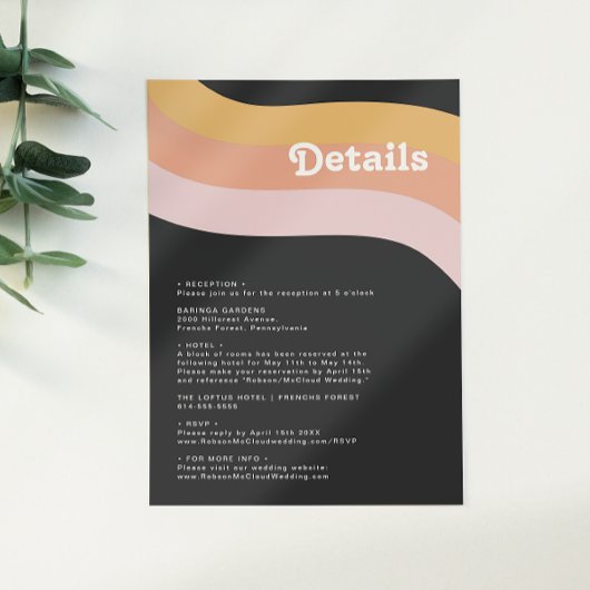 モダンレトロ70ズレインボーダーク詳細 エンクロージャーカード