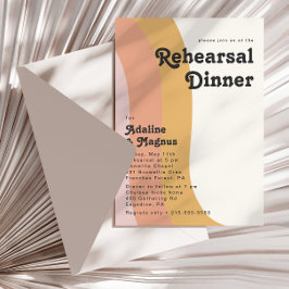 モダンレトロ70ズレインボーリハーサルディナー 招待状