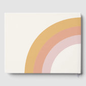 モダンレトロ70ズレインボー結婚ズゲストブック ゲストブック (裏面)