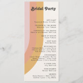 モダンレトロ70ズレインボー結婚式 プログラム (裏面)