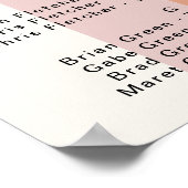 モダンレトロ70ズレインボー |アルファベットの座席 ポスター (角)