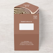 モダンレトロ70結婚s オールインワン招待状 (外側)