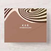 モダンレトロ70結婚s オールインワン招待状 (裏面)