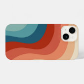 モダンレトロ70sスタイルストライプ iPhoneケース (裏面横)