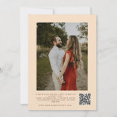 モダンレトロ70sレインボーオレンジ結婚ズ 招待状 (裏面)