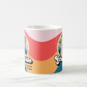 モダンレトロ70s Groovy卒業写真ギフト コーヒーマグカップ (中央)