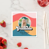 モダンレトロ70s Groovy卒業写真 スタンダードカクテルナプキン (インサイチュ)