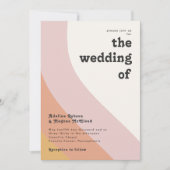 モダンレトロ70's Rainbow結婚 The's Of 招待状 (正面)