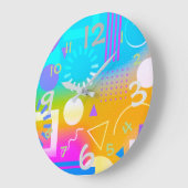 モダンレトロ80のデザイン時計 ラージ壁時計 (傾斜)