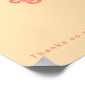 モダンレトロ | オレンジクリーム カードとギフト サイン (角)