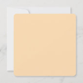 モダンレトロ | オレンジスクエア 丸みのあるエッジの結婚式 招待状 (裏面)