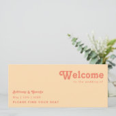 モダンレトロ |オレンジ色のクリームシーティンググラフヘッダー (スタンド正面)