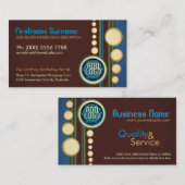 モダンレトロ(ロゴまたは写真付き) 名刺 (正面/裏面)