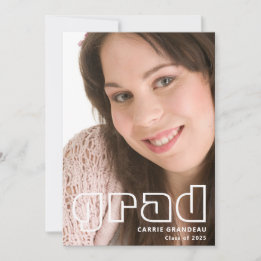 モダンレトロ | 写真のグラード発表 招待状