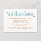 モダンレトロBeachyの結婚詳細エンクロージャカード エンクロージャーカード (正面)