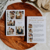 モダンレビュー年カードファミリーニュース金ゴールドシンプル シーズンカード