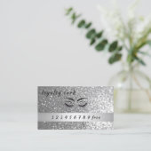 モダンロイヤリティカードキラキラのまつ毛と眉毛 ロイヤリティカード (スタンド正面)