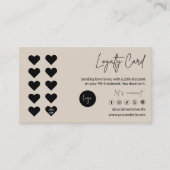 モダンロイヤリティカードテンプレート、 ロイヤリティカード (正面)