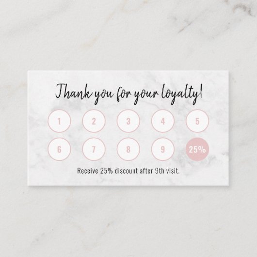 モダンロイヤリティカードペットグルーミング赤面ピンク 名刺 (正面)