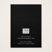 モダンロエレガントゴの追加ブラックイヤリング表示カード (裏面)