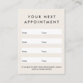 モダンロカスタムゴ垂直アポイントメントカード 予約カード (正面)