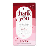 モダンロゴエレガントの包装出荷 ラベル (正面)