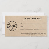 モダンロゴシンプルギフト素朴証書 (正面)