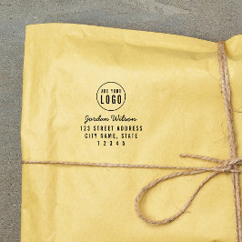 モダンロゴスクリプトとアドレはっきりしたスの追加 セルフインキングスタンプ