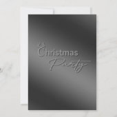 モダンロゴタイポグラフィ企業のクリスマスパーティー 招待状 (裏面)