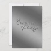 モダンロゴタイポグラフィ企業のクリスマスパーティー 招待状 (裏面)