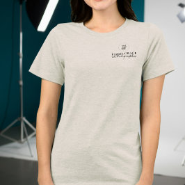 モダンロゴフォトグラファースクリプトビジネス トライブレンドTシャツ
