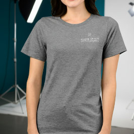 モダンロゴフォトグラファースクリプトビジネス トライブレンドTシャツ