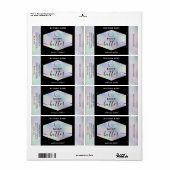 モダンロゴホログラフィックスクリプト体バター ラベル (フルシート)