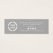 モダンロゴ付きスクリプ感謝していト (裏面)