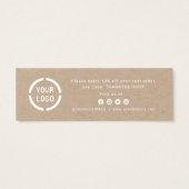 モダンロゴ付きスクリプ感謝していト (裏面)