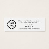 モダンロゴ付きスクリプ感謝していト (裏面)