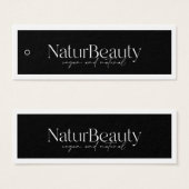 モダンロゴ衣料つるラベル (正面&裏面)