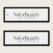 モダンロゴ衣料つるラベル (正面&裏面)