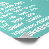 モダンロゴ、美容師、ヘアサロン広告 ポスター (角)